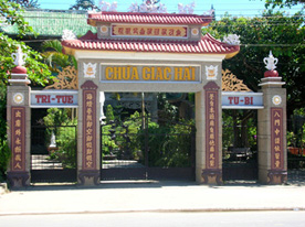 Giac Hai Pagoda in Don Duong district, Lam Dong province, where Thich Tri Khai is Superior monk