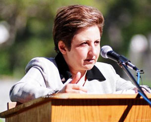 Bà Shirin Ebadi, Khôi nguyên Giải Rafto và Giải Nobel Hòa bình. Source humanrighthouse