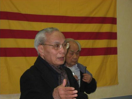 Cựu Trung tướng Trần Văn Trung phát biểu về nguy cơ xâm lược của Bắc Kinh - Ảnh Nguyễn Bắc Ninh