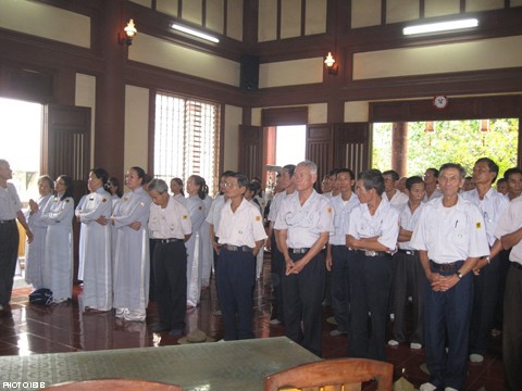 Huynh trưởng Gia Đình Phật tử Việt Nam về chùa Giác Hoa tham dự lễ Hiệp kỵ và khóa tu học giáo lý