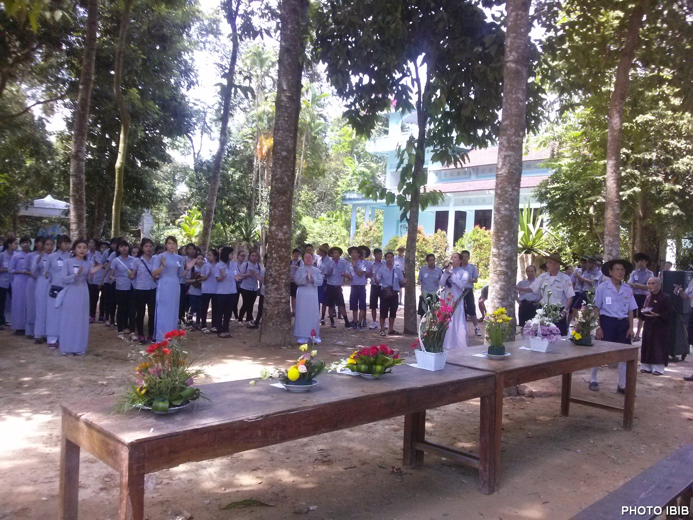 200 Thiếu nữ và Huynh trưởng nữ cùng 50 Huynh trưởng Nam và Thiếu Nam tham dự Ngày Hạnh tại Tu viện Long Quang, Huế